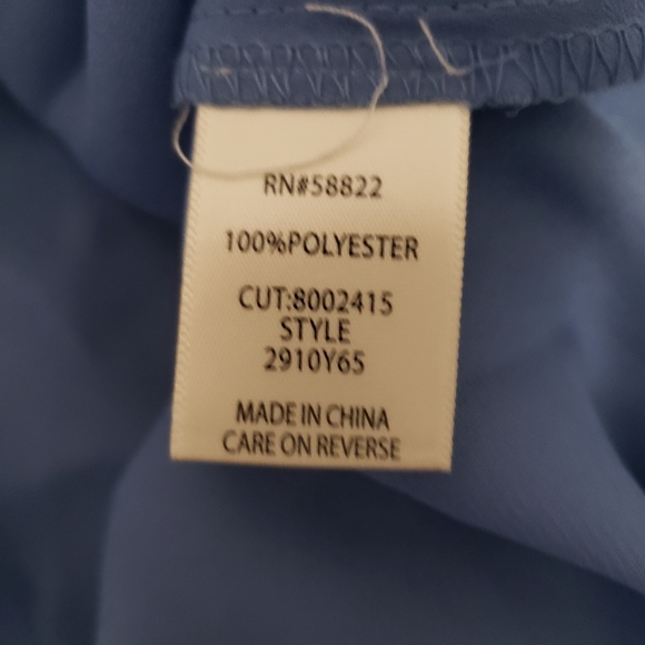 Max Studio Blue Floral Summer Maxi Hi-Low Dress - Picture 9 of 11